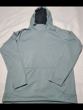UNRL Cross Up Hoodie Mens Mineral Blue Slate Sz M Performance Stretch Golfhoodie
